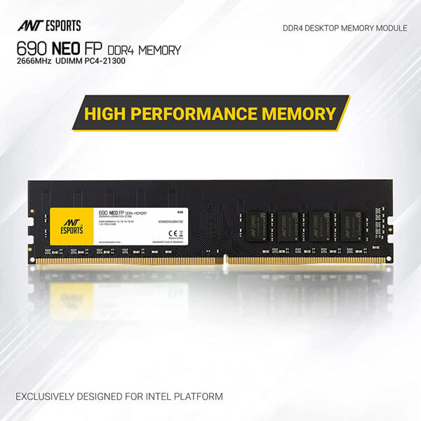 Ant Esports 690 NEO FP 8GB DDR4 2666MHz RAM